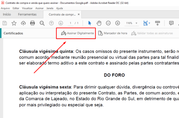 Como assinar digitalmente um Contrato ou qualquer documento em PDF ...